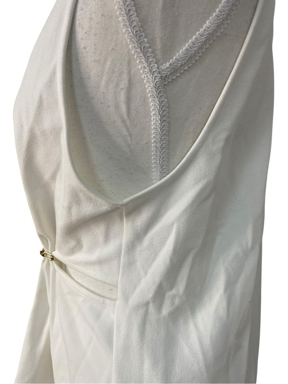 Zara Cut-Out Twist Front Tank Top White - Picture 5 of 13